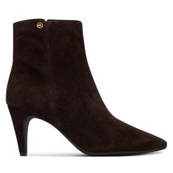 Botki MICHAEL Michael Kors. Brązowe botki damskie MICHAEL Michael Kors, bez obcasa, na szpilce, bez zapięcia. Za 879.99 zł.