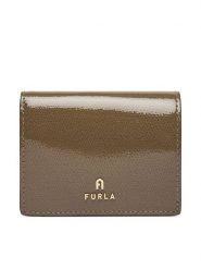 Furla Portfel Camelia WP00304 BX4758 4903S Beżowy ciemny. Brązowe portfele damskie Furla, bez wzorów, z lakierowanej skóry. Za 584.99 zł.