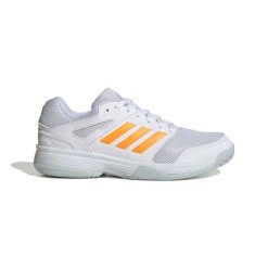 Damskie buty halowe adidas Speedcourt. Białe obuwie sportowe damskie Adidas, bez wzorów, do piłki ręcznej. Za 287.00 zł.