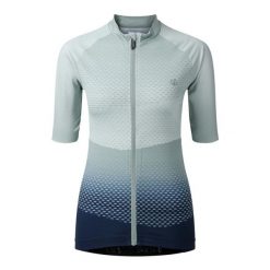 Damski jersey Dare 2B Lightning. Zielone koszulki sportowe damskie Dare 2b, bez wzorów, z jersey, bez kołnierzyka, bez ramiączek, rowerowe. Za 301.50 zł.