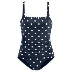 Strój kąpielowy Jada. Białe kostiumy jednoczęściowe damskie LASCANA, bez wzorów, z elastanu, sportowe. Za 381.00 zł.