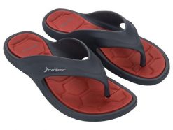 Buty klapki sportowe japonki męskie Rider Cape XVIII. Czerwone klapki męskie Rider, z materiału, sportowe. Za 94.99 zł.
