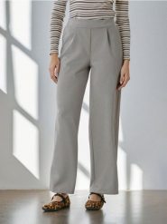 Spodnie soft touch - niebieski. Niebieskie spodnie materiałowe damskie Sinsay, l, bez wzorów. W wyprzedaży za 19.99 zł.