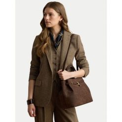 Torebka LAUREN RALPH LAUREN. Brązowe torebki do ręki damskie Lauren Ralph Lauren, bez wzorów, bez dodatków. Za 2,399.00 zł.