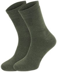 Mil-Tec - Skarpety Merino - 2 Pary - Olive Drab - (32431-159). Zielone skarpety męskie Mil-Tec, bez wzorów. Za 74.30 zł.