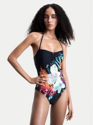 Desigual Strój kąpielowy Daikiri 26SWMK24 Czarny. Czarne kostiumy jednoczęściowe damskie Desigual, l, bez wzorów, z syntetyku. Za 329.99 zł.