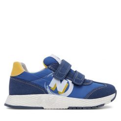 Sneakersy Naturino. Niebieskie trampki i tenisówki chłopięce Naturino, bez wzorów, bez zapięcia. Za 229.99 zł.