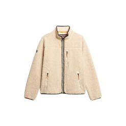 Polarowa bluza z pełnym zamkiem Superdry Outdoor. Brązowe bluzy męskie Superdry., xl, bez wzorów, z materiału, bez kaptura. Za 419.85 zł.