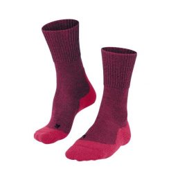 Skarpetki damskie Falke TK1 Adventure Wool. Czerwone skarpety damskie Falke, bez wzorów, z materiału. Za 172.00 zł.