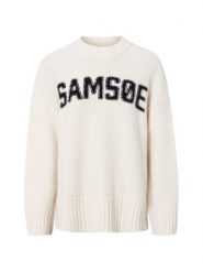 Samsøe Samsøe Sweter z zawartością wełny - Sakeiku Kobiety biały, S. Białe swetry damskie Samsøe & Samsøe, s, bez wzorów, z dzianiny, bez kołnierzyka, bez ramiączek, bez kaptura. Za 999.95 zł.