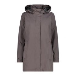 Płaszcz damski turystyczne CMP 39X6646. Brązowe kurtki damskie CMP, l, bez wzorów, bez kaptura. Za 340.00 zł.