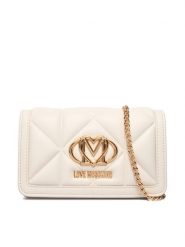 LOVE MOSCHINO Torebka JC5640PP0NLC0110 Écru. Torebki do ręki damskie Love Moschino, bez wzorów, ze skóry, wizytowe, bez dodatków. Za 569.99 zł.