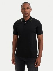 BOSS Polo H-Phillipson 195 50565587 Czarny Slim Fit. Czarne koszulki polo męskie Boss, m, bez wzorów, z bawełny, bez ramiączek. Za 549.99 zł.