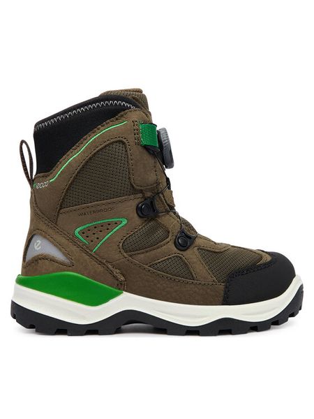 ECCO Śniegowce Snow Mountain 710332 Zielony. Zielone buty zimowe chłopięce ecco, bez wzorów, z nubiku, bez zapięcia. Za 649.99 zł.