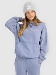 4F Bluza dresowa nierozpinana z kapturem damska - niebieska XS. Niebieskie bluzy damskie 4f, xs, bez wzorów, z bawełny, z kapturem. Za 179.99 zł.