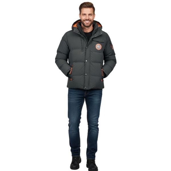 Kurtka turystyczna męska Canadian Peak Viktoreak. Szare kurtki męskie Canadian Peak, na zimę, m, bez wzorów, z poliamidu, trekkingowe. Za 436.70 zł.