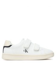 Calvin Klein Sneakersy Low Cut Velcro Sneaker V1X9-83440-1355 S Biały. Białe buty sportowe dziewczęce Calvin Klein, bez wzorów, ze skóry, bez zapięcia. Za 314.99 zł.