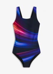Kostium kąpielowy shape, średni stopień modelowania sylwetki. Czarne kostiumy jednoczęściowe damskie bonprix, bez wzorów. Za 147.99 zł.
