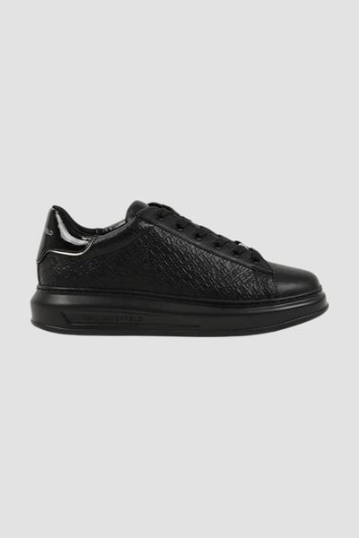 KARL LAGERFELD Czarne sneakersy męskie z monogramem KAPRI Emboss, Rozmiar 42. Czarne buty sportowe męskie KARL LAGERFELD, bez zapięcia. W wyprzedaży za 594.99 zł.