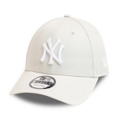 Czapka z daszkiem New Era MLB New York Yankees. Białe czapki i kapelusze męskie New Era, bez wzorów, z materiału, sportowe. Za 124.85 zł.