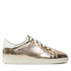 Sneakersy Geox. Brązowe półbuty damskie Geox, bez wzorów, bez zapięcia. Za 249.99 zł.