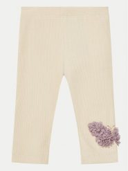 NAME IT Legginsy Bolia 13238244 Beżowy Slim Fit. Brązowe legginsy dla dziewczynek Name it, bez wzorów, z bawełny. Za 39.99 zł.