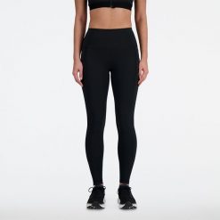 Legginsy damskie New Balance WP41275BK – czarne. Czarne legginsy damskie New Balance, m, bez wzorów, z materiału, z podwyższonym stanem, na fitness i siłownię. Za 169.99 zł.