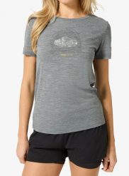 Koszulka merino damska Super.natural Tent View Tee. Szare t-shirty damskie super.natural, m, bez wzorów, z dzianiny, bez kołnierzyka. Za 252.99 zł.