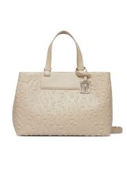 Armani Exchange Torebka XW001222 AF15774 U6208 Beżowy. Brązowe torebki do ręki damskie Armani Exchange, bez wzorów, ze skóry, bez dodatków. Za 679.99 zł.