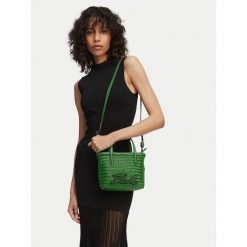 Torebka KARL LAGERFELD. Zielone torebki do ręki damskie KARL LAGERFELD, bez wzorów, klasyczne, bez dodatków. Za 1,299.00 zł.
