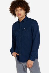 WRANGLER 2 POCKET FLAP SHIRT MĘSKA KOSZULA W5A5MTXTE 112130065. Koszule męskie Wrangler, m, bez wzorów, bez kołnierzyka, bez ramiączek. Za 159.99 zł.