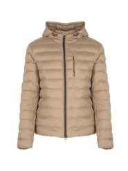 Geox Kurtka "Dennie" | M2628A T2937 | Mężczyzna | Piaskowy. Brązowe kurtki męskie Geox, l, bez wzorów, z poliesteru, eleganckie, bez kaptura. W wyprzedaży za 459.00 zł.