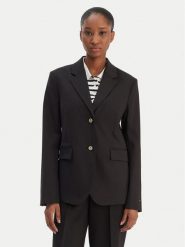 Tommy Hilfiger Marynarka Timeless WW0WW46662 Czarny Regular Fit. Czarne żakiety damskie Tommy Hilfiger, bez wzorów, z wełny. Za 1,199.00 zł.