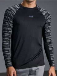 Koszulka sportowa - czarny. Czarne koszulki sportowe męskie Sinsay, l, bez wzorów, z materiału, bez kołnierzyka, bez ramiączek. Za 27.99 zł.