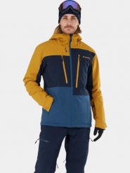 Kurtka Narciarska Męska Fundango Atlas Allmountain. Niebieskie kurtki snowboardowe męskie Fundango, m, bez wzorów, z materiału, długie, bez kaptura, narciarskie. Za 599.00 zł.