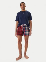 Tommy Hilfiger Piżama UM0UM03832 Niebieski Regular Fit. Niebieskie piżamy męskie Tommy Hilfiger, m, bez wzorów, z bawełny, bez ramiączek. Za 219.99 zł.