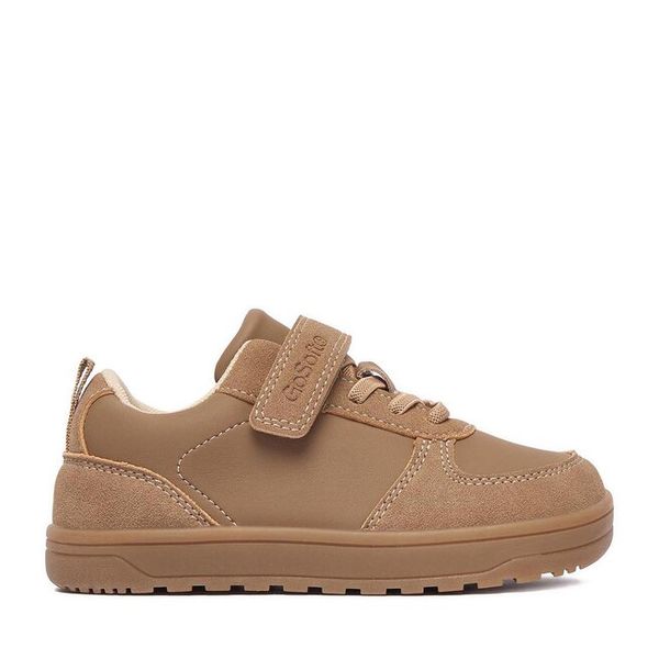 Sneakersy Go Soft. Brązowe trampki i tenisówki chłopięce GO SOFT, bez wzorów, bez zapięcia. Za 99.99 zł.