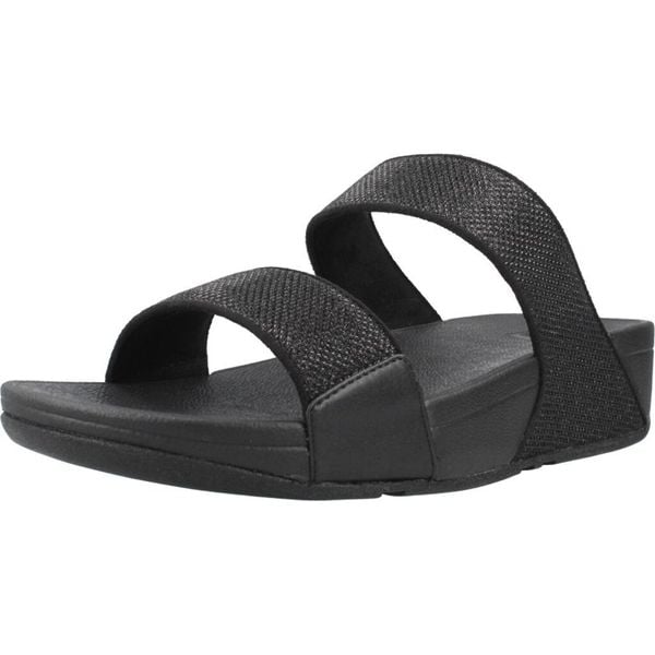 Sandały FITFLOP A4Y 001 Czarny. Czarne sandały damskie FIT FLOP, bez wzorów, z materiału, bez obcasa, bez zapięcia. Za 311.99 zł.