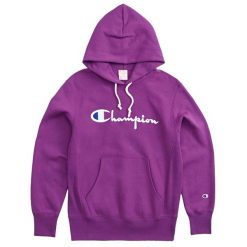 Męska Bluza Z Logo Script. Brązowe bluzy męskie Champion, m, bez wzorów, bez kaptura. Za 333.99 zł.