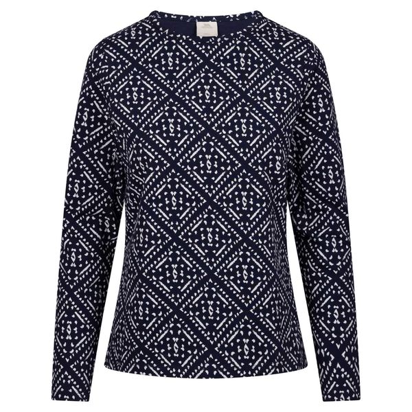 Wzorzysta Bluzka Z Długim Rękawem Dla Kobiet Daniela. Niebieskie bluzki damskie Trespass, bez wzorów, sportowe, bez kołnierzyka, bez ramiączek. Za 108.99 zł.