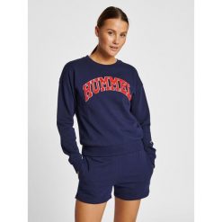 Bluza dla kobiet Hummel hmlIC Billie. Niebieskie bluzy sportowe damskie Hummel, m, bez wzorów, bez kaptura, na fitness i siłownię. W wyprzedaży za 162.25 zł.
