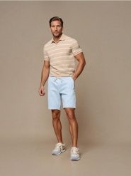 Szorty jeansowe jogger - błękitny. Niebieskie szorty męskie Sinsay, m, bez wzorów, z jeansu. Za 59.99 zł.