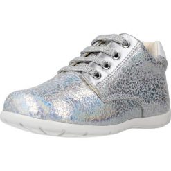 Buty GEOX B KAYTAN G. B Srebrny. Szare obuwie sportowe damskie Geox, bez wzorów, ze skóry, na fitness i siłownię. Za 189.99 zł.