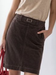 Street One Spódnica z sztruksu Kobiety Bawełna (100%) brązowy, 40. Brązowe spódnice damskie Street One, bez wzorów, z bawełny, eleganckie. Za 349.95 zł.