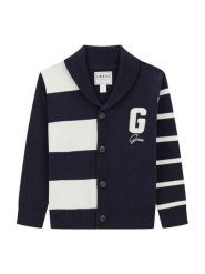 Guess Kardigan N6YR04 Z0901 Granatowy Regular Fit. Niebieskie swetry dla chłopców Guess, z aplikacjami, z syntetyku, bez kołnierzyka, bez kaptura. Za 194.99 zł.