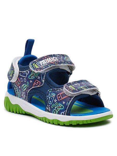 Primigi Sandały 5951222 Granatowy. Niebieskie sandały chłopięce Primigi, ze skóry, bez zapięcia. Za 169.99 zł.