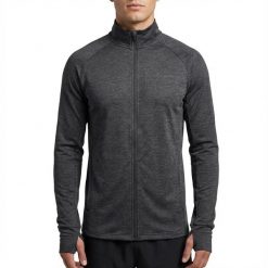 Damska Kurtka Biegowa ACT-JACKET ROOEL z Poliestru Szary Melanż. Szare kurtki sportowe damskie Legea, m, bez wzorów, z bawełny, bez kaptura, do biegania. Za 96.00 zł.