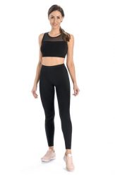 Legginsy na fitness damskie Teyli Classico. Czarne legginsy damskie Teyli, s, bez wzorów, z bawełny. Za 89.99 zł.