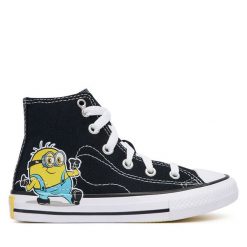 Trampki Converse. Czarne trampki i tenisówki chłopięce Converse, bez wzorów, retro, bez zapięcia. Za 279.99 zł.