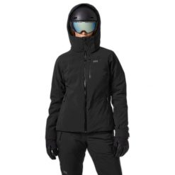 Damska kurtka narciarska Helly Hansen Alphelia. Czarne kurtki damskie Helly Hansen, bez wzorów, bez kaptura. Za 1,619.95 zł.